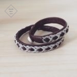 Bracelet lapon - REN - cuir marron